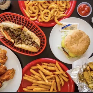 Philly Cheese Steak Sandwiches and Lots of Sides!