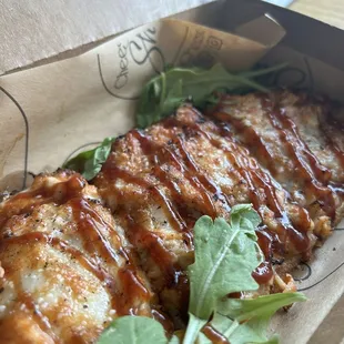 BBQ chicken Buffalo Dream Flatbread