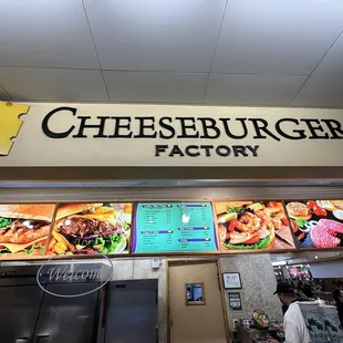 cheeseburger factory sign