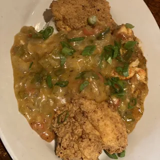 Bistro Catfish with Crawfish Étouffée