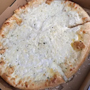 Alfredo pizza