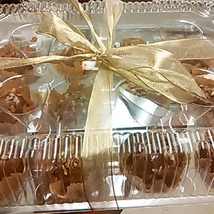 Milk Chocolate covered cheesecake balls. Had me singing "I'm so pretty" like Julie Andrews. Lol