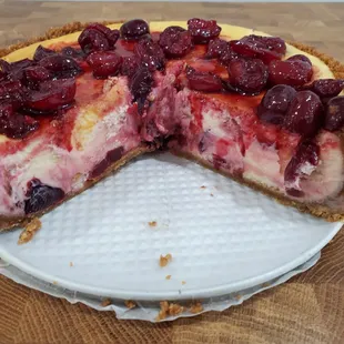 Cherry Swirl Cheesecake