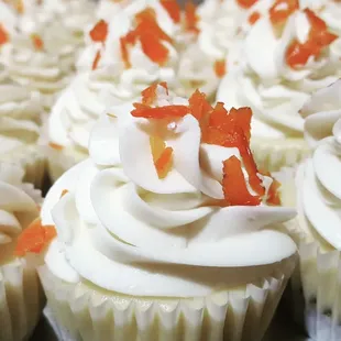 a close up of a cupcake