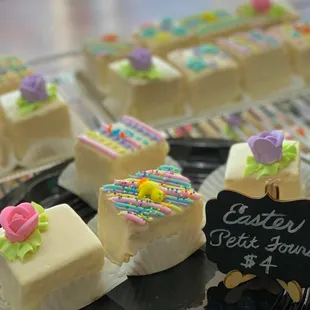 Easter Petit Fours $4 each while they last. Come find yours today.
