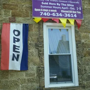 a sign for cheesecake at mystical retreat