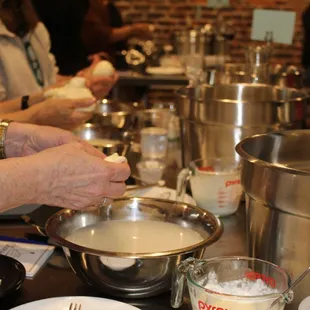 Sneak peek of our Burrata class