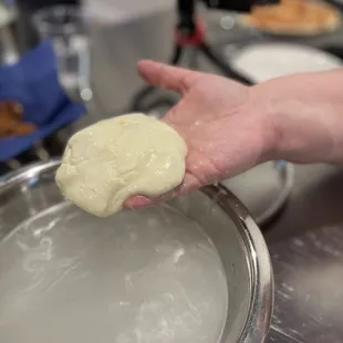 Tempering the cheese
