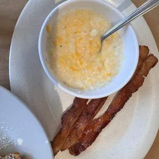 Cheese Grits and bacon