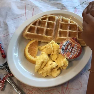 Half Belgian Waffle & 1 Egg