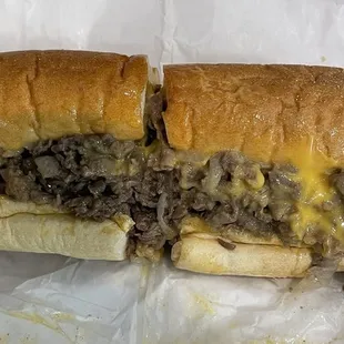 Cheez Whiz Cheesesteak