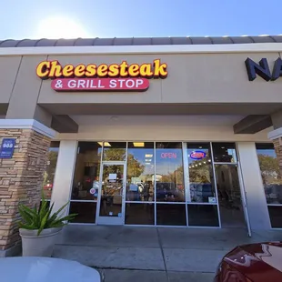 Cheesesteak and Grill Stop - closeup of outside view