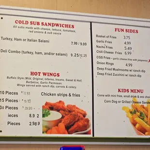 Cheesesteak and Grill Stop - menu (Oct 2024)