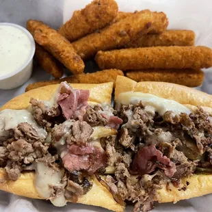 New York Grinder with fried zucchini