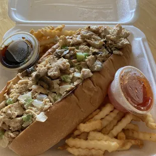 Chicken combo with cream cheese