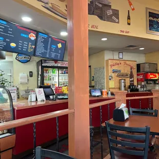 the interior of a restaurant