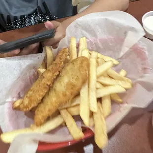 3 Breaded Chicken Tenders and Fries