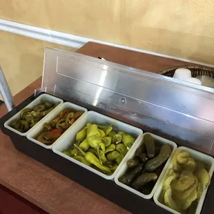 Complimentary pickle bar