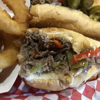 1. Traditional Philly Cheesesteak Sandwich
