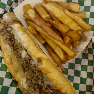 Mini Cheesesteak and Fries