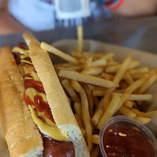Original plain Dog +  French Fries