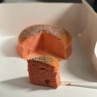 Inside view of Strawberry Cheesecake