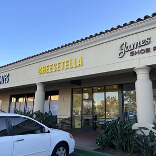 the front of the restaurant