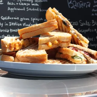 Just a pile of sandwiches