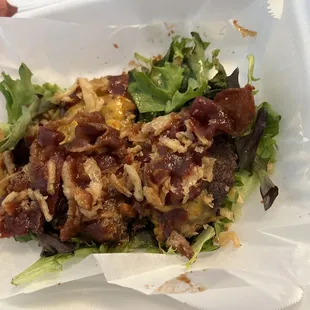 The Cheesy Dave hamburger (no bun)