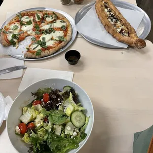 Greek Salad, Margherita Pizza, Mediterranean Pide