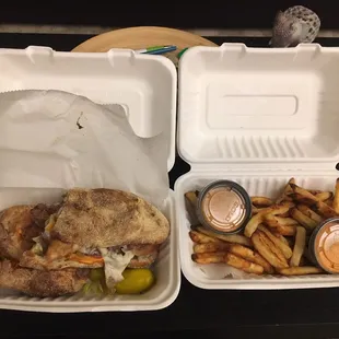 Steak And Cheese, French Fries