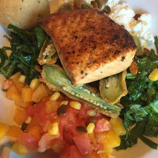 Cowboy Rubbed Salmon Salad