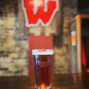 WI Craft beer is our specialty. This is our very own Roses Are RED ALE.