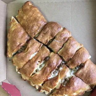 Calzone, it was good.