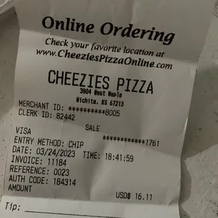 Cheezies Pizza - Wichita