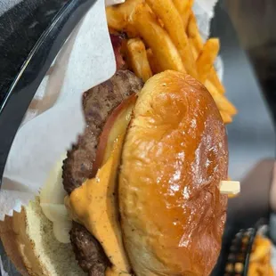 Smoke Burger and fries.