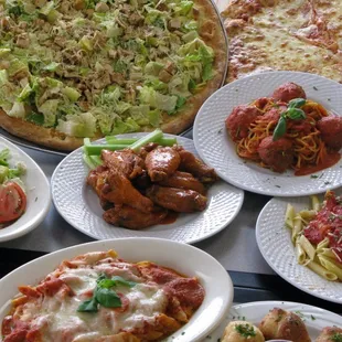 a variety of dishes
