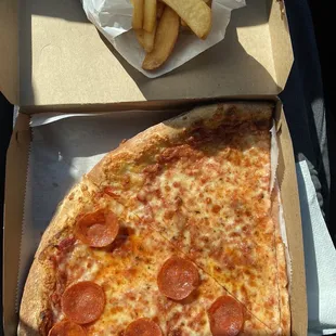 Pizza and Fries