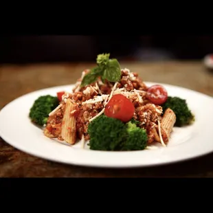 a plate of food on a table