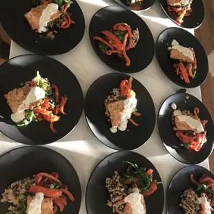 plates of food on a table