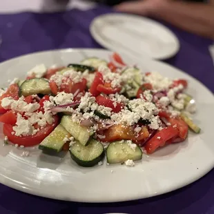 a plate of salad