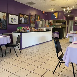 Inside of the restaurant