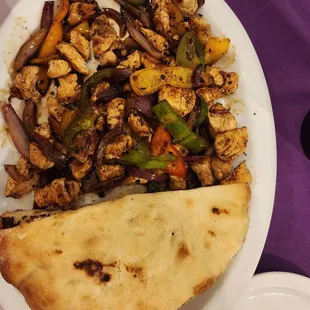 This is chicken and vegetables, incredibly tender and delicious.