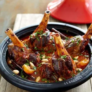 Our lamb shank in bible night dinner 
 3000 old menu