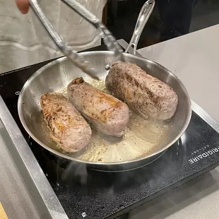 Reverse sear pork loin