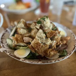 The chicken salad