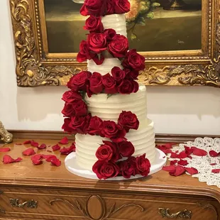 4 tier custom baby shower cake with