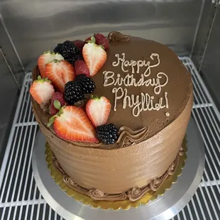 Custom birthday cake