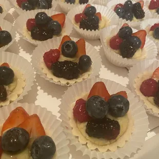 Mini fruit tarts
