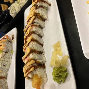 a variety of sushi